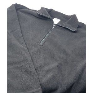 Remington Fleece Pull‎ Over 1/2 Zip Jacket Black Size Men's XL